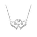 Diamond Blossom 1/10 Ct. T.w. Sterling Silver Heart Pendant Necklace