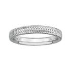 Personally Stackable Sterling Silver 3.25mm Braid Ring