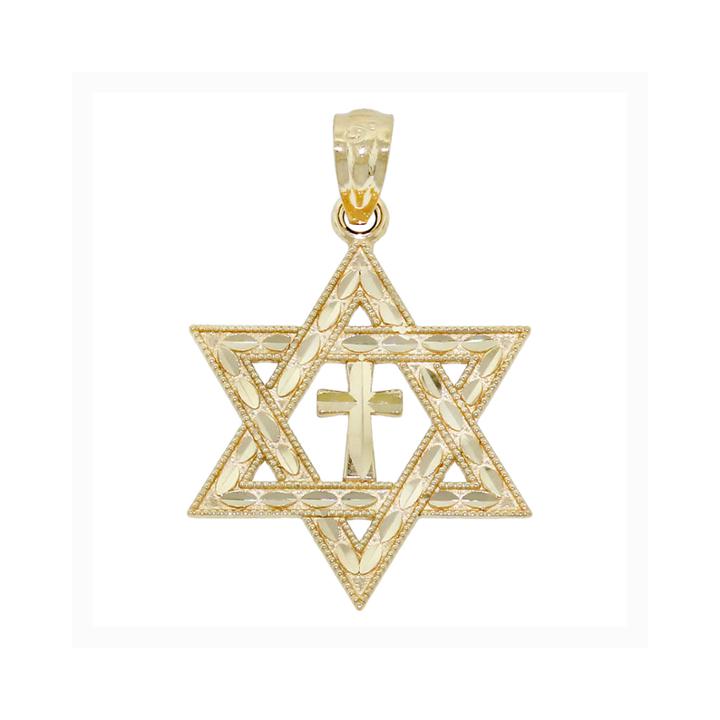 Religious Jewelry 14k Yellow Gold Interfaith Charm Pendant