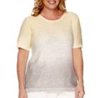 Alfred Dunner Short-sleeve Sequin Sweater - Plus