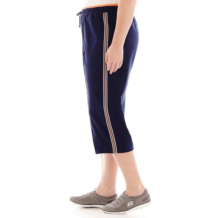 Made For Life&trade; Woven Pintuck Capris - Plus