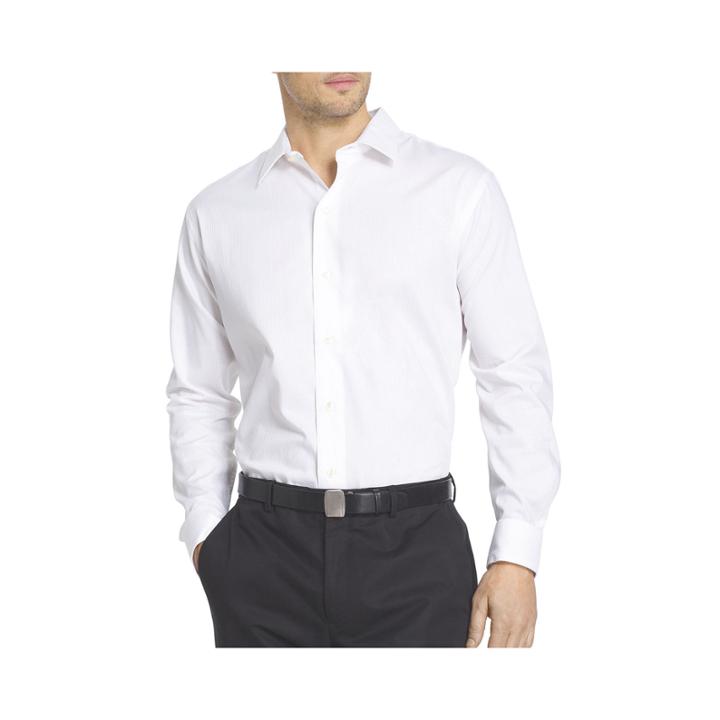 Van Heusen Long-sleeve Sateen Stripe Woven Shirt