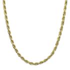 Made In Italy 18k Gold Over Sterling Silver Diamond-cut Rope Chain 24 Necklace