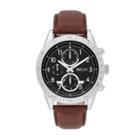 Relic Mens Brown Strap Watch-zr15863