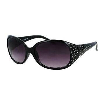 Kay By Kay Unger Joyce Rhinestone Round Sunglasses