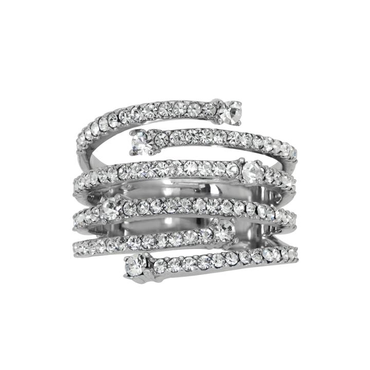 Womens Lab Created White Crystal Cocktail Ring
