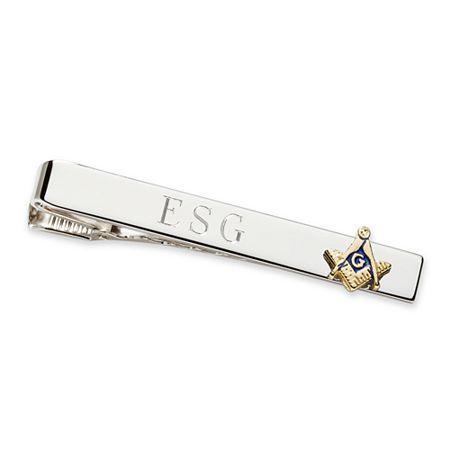 Personalized Masonic Emblem Tie Bar