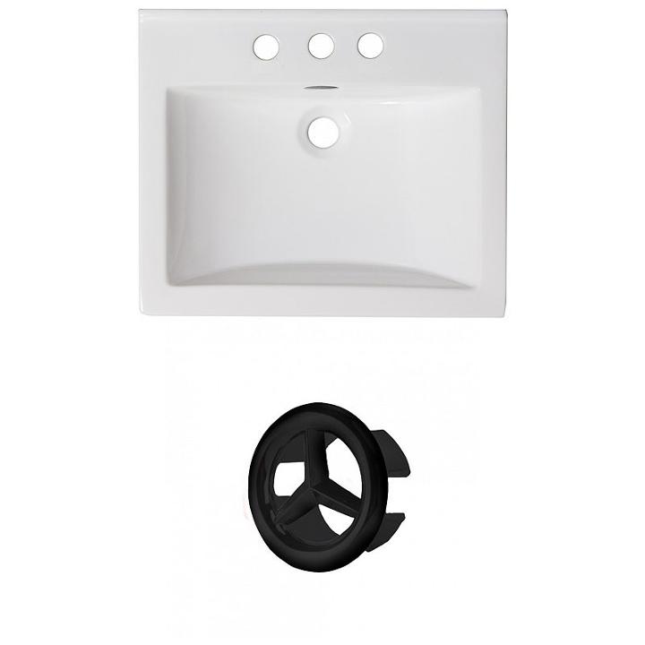 21-in. W 3h4-in. Ceramic Top Set In White Color