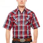 Ely Cattleman Short Sleeve Snap Plaid - Reg