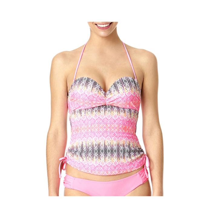 Arizona Geo Jungle Maze Tankini Swim Top - Juniors