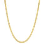 Womens 18 Inch 14k Gold Over Silver Link Necklace