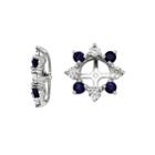 Lab-created Sapphire And Diamond Accent Earring Jackets