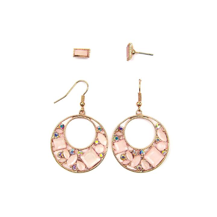 Arizona 4-pc. Pink Earring Sets