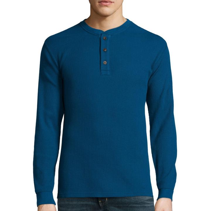 St. John's Bay Long-sleeve Thermal Henley Shirt