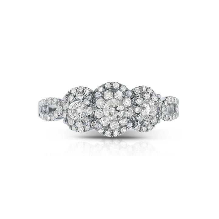 Limited Quantities! 5/8 Ct. T.w. Round White Diamond 14k Gold Engagement Ring