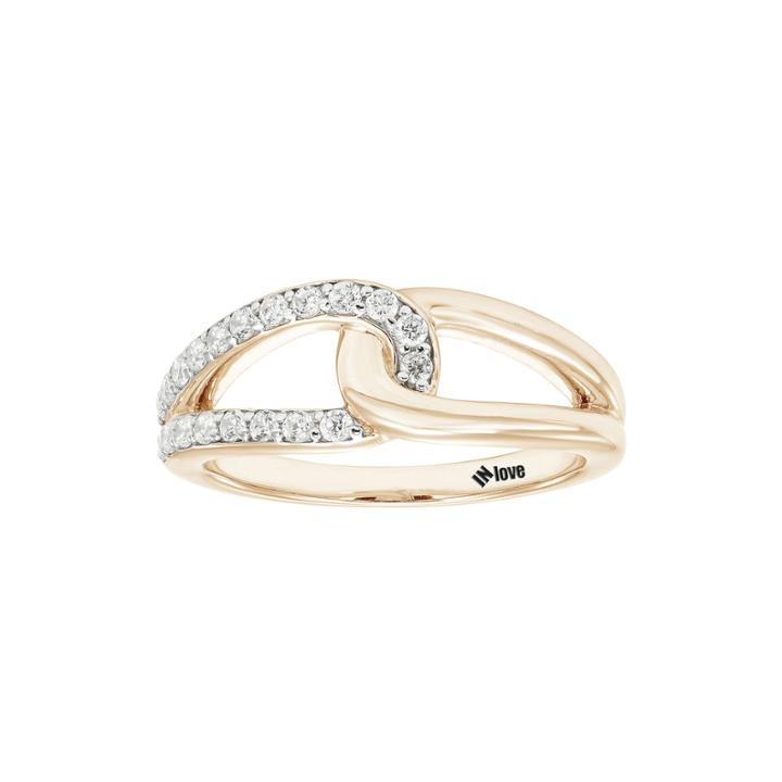 In Love 1/3 Ct. T.w. Diamond 14k Rose Gold Infinity Band