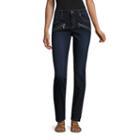Nicole By Nicole Miller Zip Detail Skinny Jeans