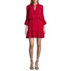 City Triangle Casual 3/4 Sleeve Blouson Dress-juniors