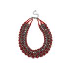 Mixit&trade; Red Bead Woven Collar Necklace