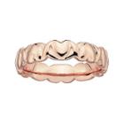 Personally Stackable 18k Rose Gold Over Sterling Silver 4.25mm Heart Ring