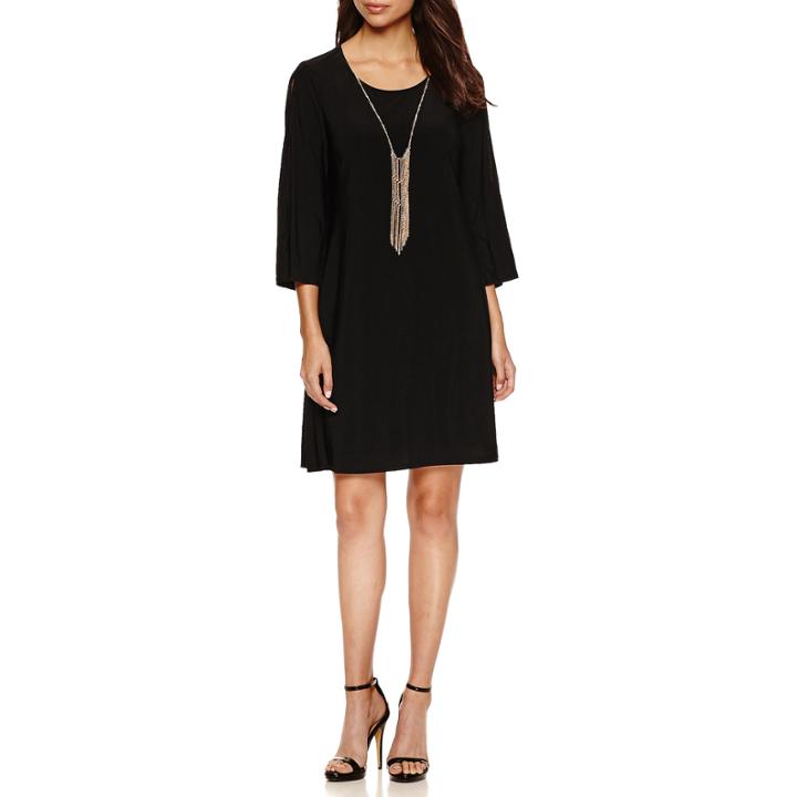 Luxology 3/4 Sleeve Shift Dress