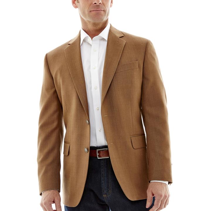Stafford Executive Tobacco Hopsack Blazer - Classic
