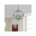 Warehouse Of Tiffany Aidee 5-light Chrome 16-inchspherical Chandelier