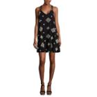 My Michelle Sleeveless Embroidered Medallion A-line Dress-juniors