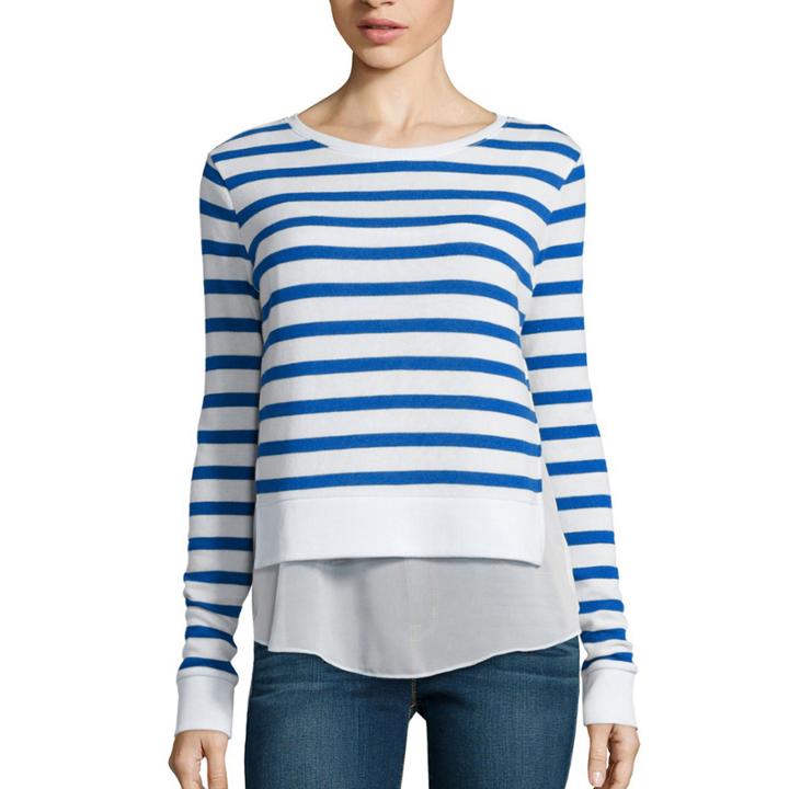 Arizona Long-sleeve Layered Sweatshirt - Juniors