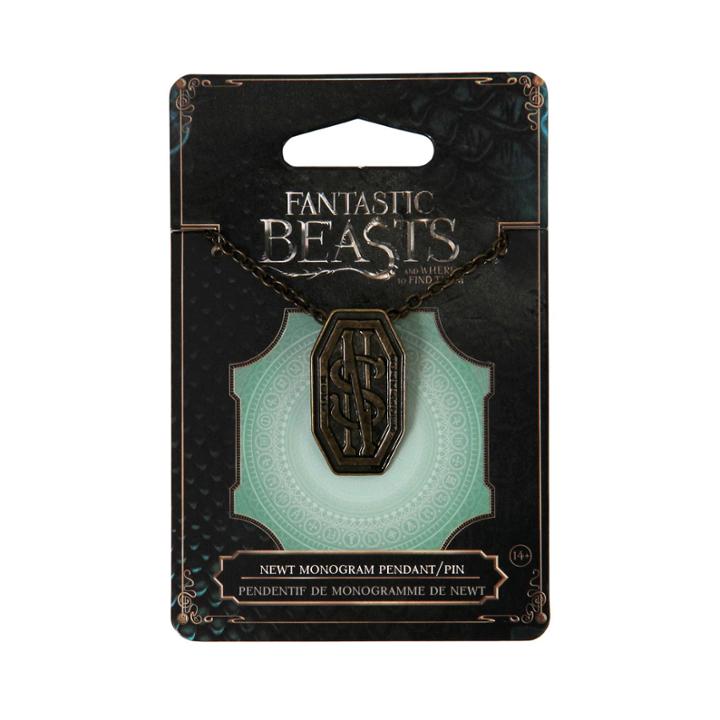 Fantastic Beasts And Where To Find Them Newt Monogram Pendant Pin