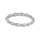 Personally Stackable Sterling Silver Twisted Stackable Ring