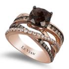 Levian Corp Le Vian Womens 7/8 Ct. T.w. Color Enhanced Brown Quartz 14k Gold Cocktail Ring