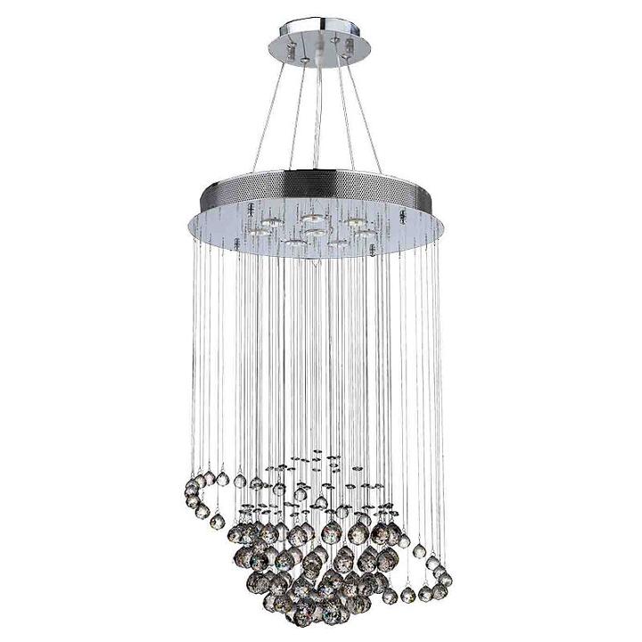 Saturn Collection 8 Light Chrome Finish And Clearcrystal Galaxy Chandelier