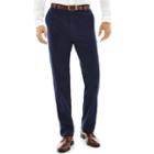 Jf J. Ferrar Slim-fit Flat-front Blue Stretch Suit Pants