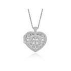 Womens Sterling Silver Locket Necklace