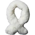 Tickled Pink White Fringe Infinity Cold Weather Scarf