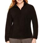 Made For Life&trade; Long-sleeve 1/4-zip Brushed Fleece Pullover - Plus