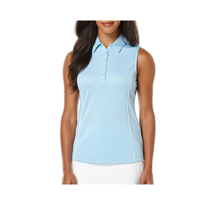 Pga Tour Golf Performance Sleeveless Airflux Polo Shirt