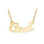 Personalized 14x30mm Curved Aktuelle Font Name Necklace