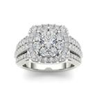 Original Moxie Womens 2 Ct. T.w. Round White Diamond 10k Gold Engagement Ring