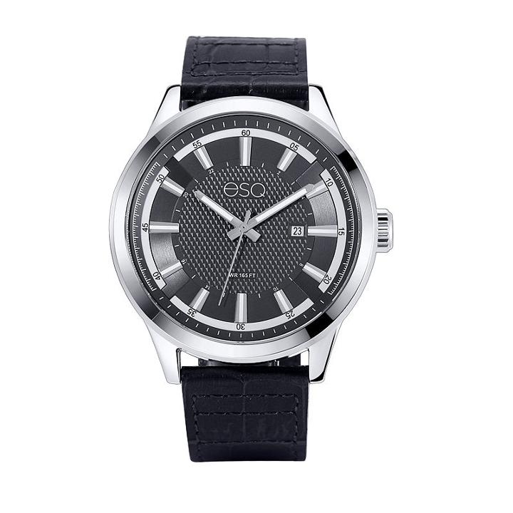Esq Mens Black Strap Watch-37esq017201a