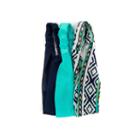 Carole 3-pk. Solid & Tribal Print Stretch Headbands