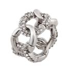 Mixit&trade; Silver-tone Crystal Stone Stretch Ring