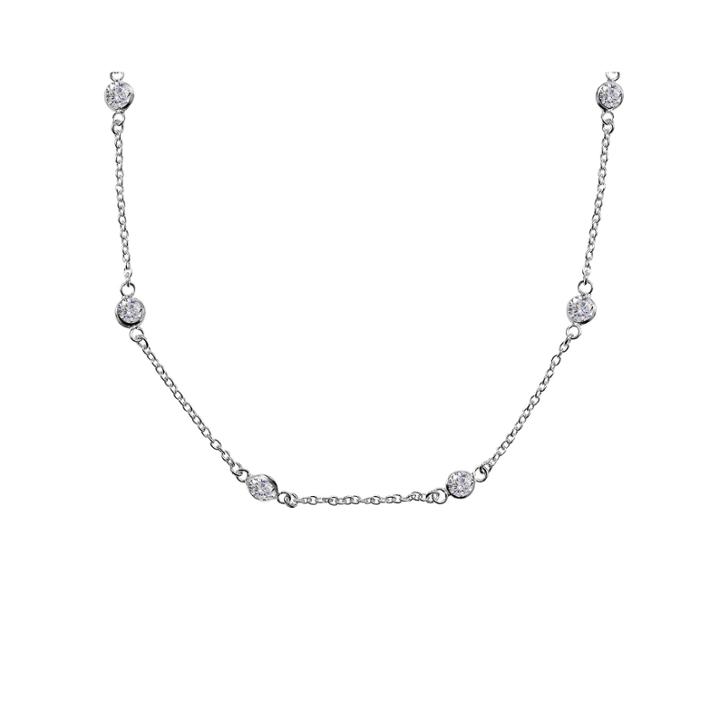 Silver Reflections&trade; Cubic Zirconia Sterling Silver Necklace