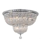 Empire Collection 10 Light Round Clear Crystal Flush Mount Ceiling Light