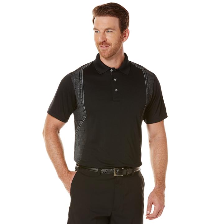 Pga Tour Short Sleeve Pattern Polo Shirt