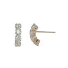 Cubic Zirconia 10k Gold Drop Earrings