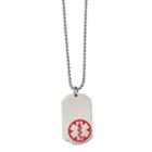 Mens Dog Tag Pendant Necklace