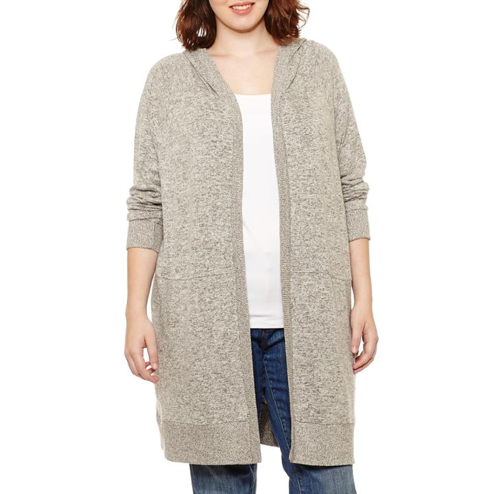 Flirtitude Long Sleeve Cardigan Juniors Plus