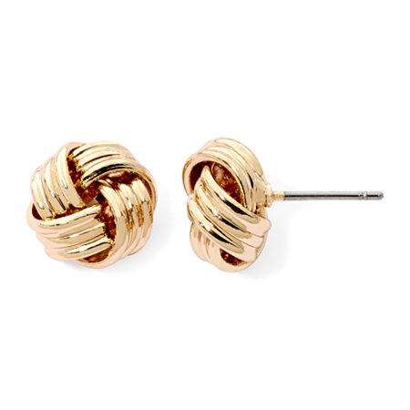 Monet Gold-tone Love Knot Earrings